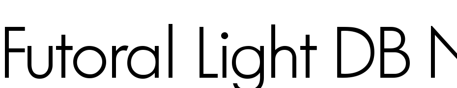 Futoral Light DB Normal Font Download Free